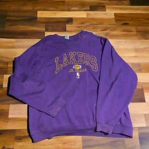 lakers crewneck